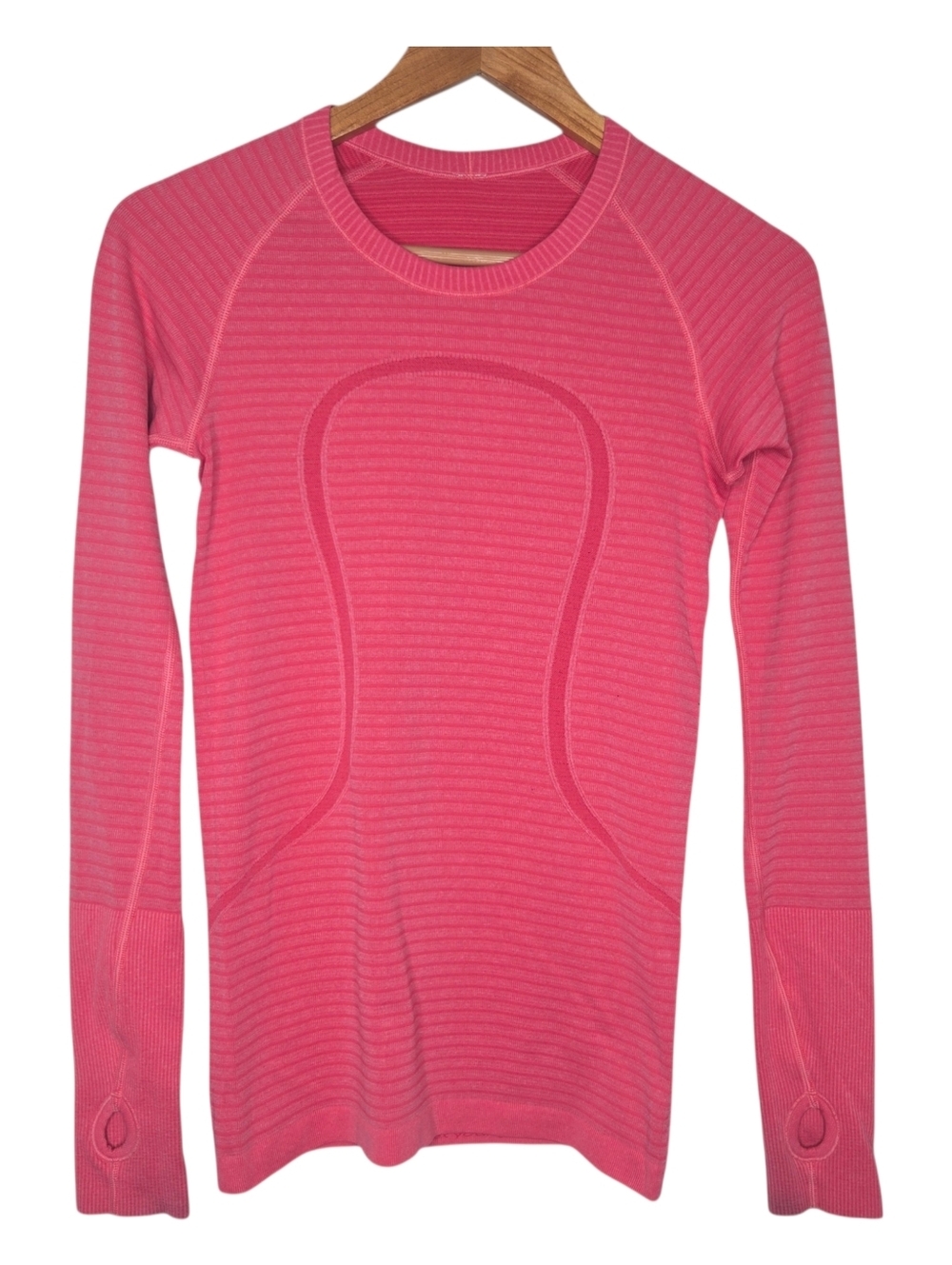 Lululemon Womens Pink Seamless Swiftly Tech Long Sleeve Top Size 4 - Picture 2 of 12